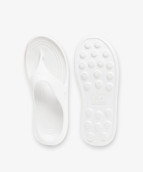 LACOSTE（ラコステ）の「メンズ MEDUZ FLIP-FLOP 1261 CMA / 軽量 厚底トングサンダル（サンダル・メンズ・オフホワイト/ブラック・28.0cm/27.0cm/25.5cm/26.5cm/25.0cm）」の6枚目の写真