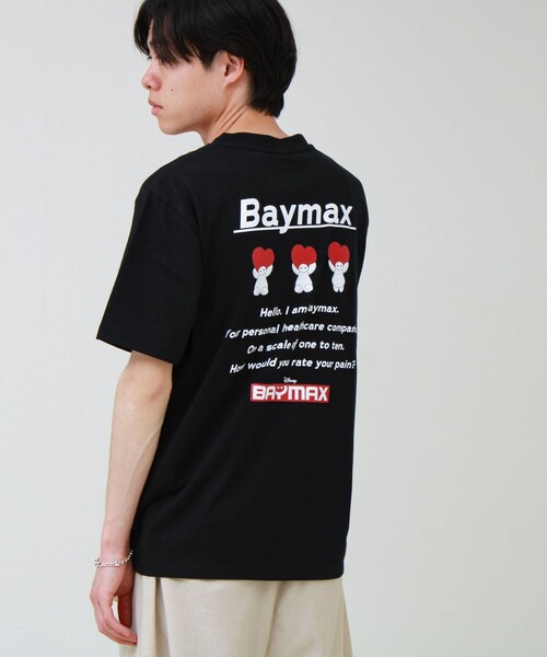 GLOSTER(グロスター)の「【ユニセックスで着れる】ベイマックス&スティッチ バックプリントT(Tシャツ/カットソー・メンズ・ネイビー/ラベンダー/サックスブルー/グレイッシュブルー・L/M)」の8枚目の写真
