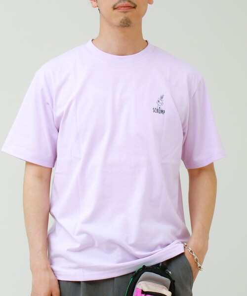 GLOSTER(グロスター)の「【ユニセックスで着れる】ベイマックス&スティッチ バックプリントT(Tシャツ/カットソー・メンズ・ネイビー/ラベンダー/サックスブルー/グレイッシュブルー・L/M)」の15枚目の写真