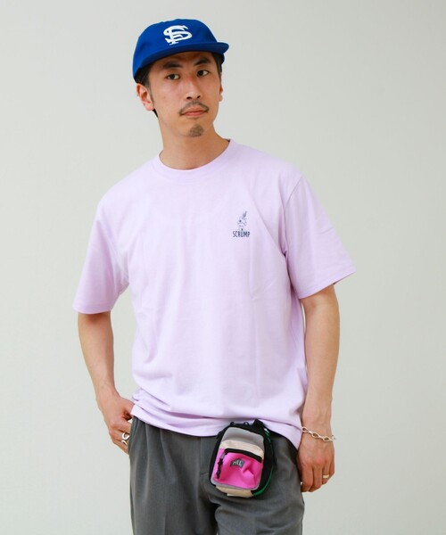 GLOSTER(グロスター)の「【ユニセックスで着れる】ベイマックス&スティッチ バックプリントT(Tシャツ/カットソー・メンズ・ネイビー/ラベンダー/サックスブルー/グレイッシュブルー・L/M)」の16枚目の写真