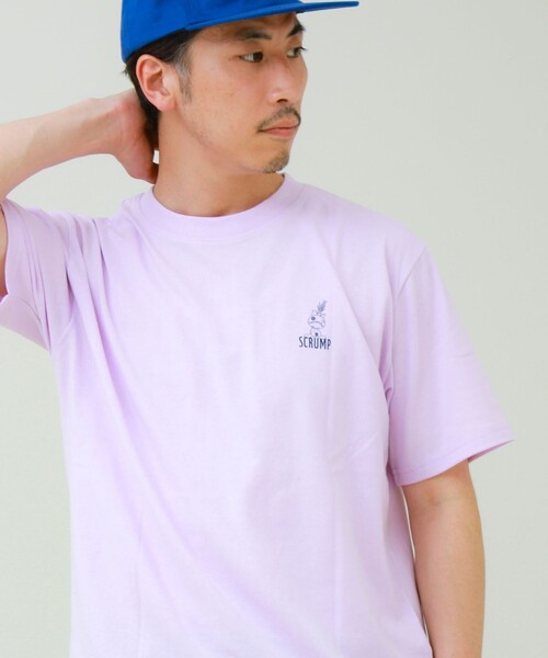 GLOSTER(グロスター)の「【ユニセックスで着れる】ベイマックス&スティッチ バックプリントT(Tシャツ/カットソー・メンズ・ネイビー/ラベンダー/サックスブルー/グレイッシュブルー・L/M)」の17枚目の写真