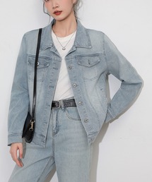デニムジャケット レディース Gジャン 長袖 ベーシック