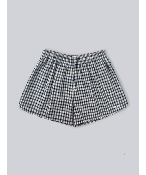 ANNEHEARTS（アンハーツ）の「Easy Relaxed Check Shorts_NAVY（その他パンツ・レディース・その他・FREE）」の2枚目の写真