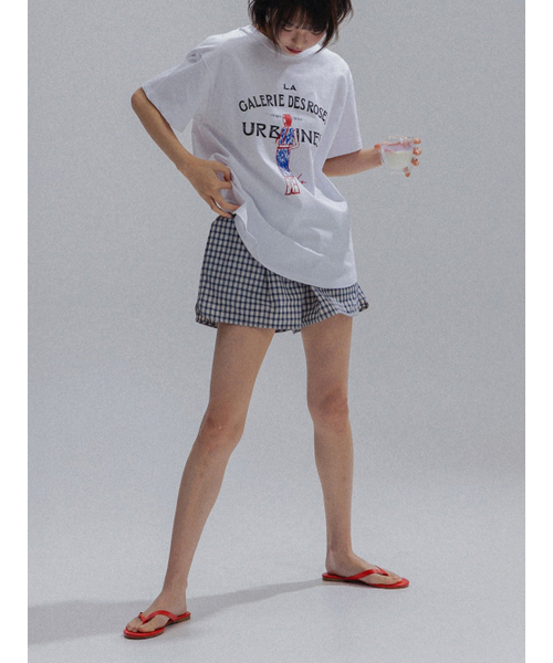 ANNEHEARTS（アンハーツ）の「Easy Relaxed Check Shorts_NAVY（その他パンツ・レディース・その他・FREE）」の3枚目の写真