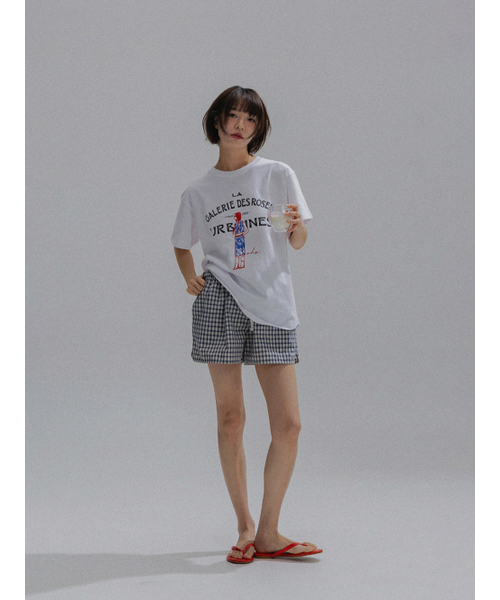 ANNEHEARTS（アンハーツ）の「Easy Relaxed Check Shorts_NAVY（その他パンツ・レディース・その他・FREE）」の4枚目の写真