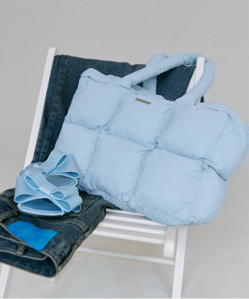 BLUE×PALANG(ブルーパラン)の「【大容量バッグ/新色追加】CLOUDY TOTE BAG(トートバッグ・レディース・ライトブルー/ベージュ/ブラック/ホワイト・FREE)」の5枚目の写真