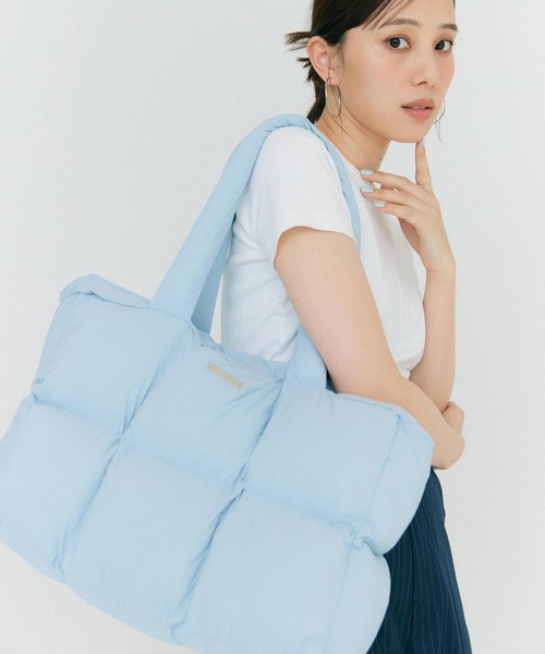 BLUE×PALANG(ブルーパラン)の「【大容量バッグ/新色追加】CLOUDY TOTE BAG(トートバッグ・レディース・ライトブルー/ベージュ/ブラック/ホワイト・FREE)」の11枚目の写真