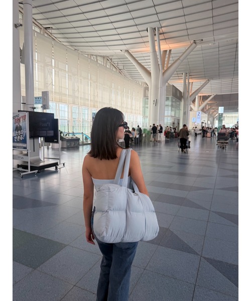 BLUE×PALANG(ブルーパラン)の「【大容量バッグ/新色追加】CLOUDY TOTE BAG(トートバッグ・レディース・ライトブルー/ベージュ/ブラック/ホワイト・FREE)」の15枚目の写真