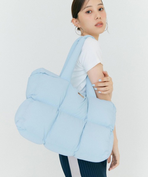 BLUE×PALANG(ブルーパラン)の「【大容量バッグ/新色追加】CLOUDY TOTE BAG(トートバッグ・レディース・ライトブルー/ベージュ/ブラック/ホワイト・FREE)」の16枚目の写真