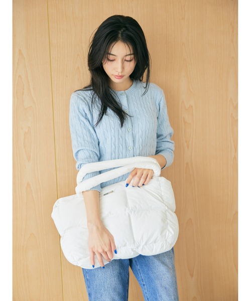 BLUE×PALANG(ブルーパラン)の「【大容量バッグ/新色追加】CLOUDY TOTE BAG(トートバッグ・レディース・ライトブルー/ベージュ/ブラック/ホワイト・FREE)」の20枚目の写真
