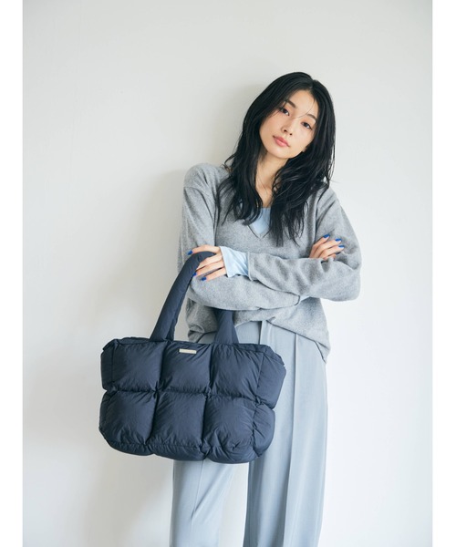 BLUE×PALANG(ブルーパラン)の「【大容量バッグ/新色追加】CLOUDY TOTE BAG(トートバッグ・レディース・ライトブルー/ベージュ/ブラック/ホワイト・FREE)」の19枚目の写真