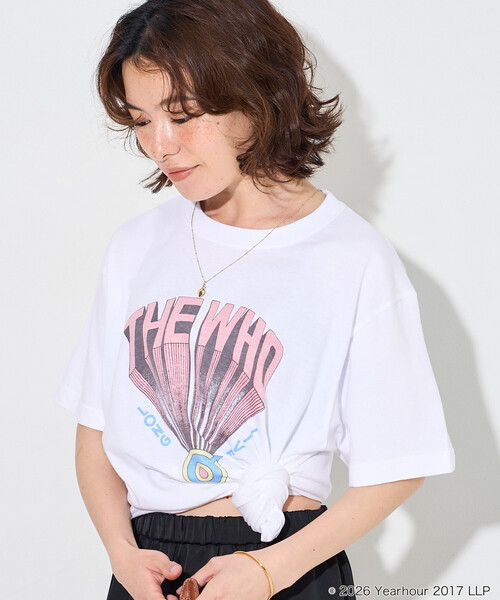 FREAK'S STORE(フリークスストア)の「GOOD ROCK SPEED/グッドロックスピード THE WHO T-SHIRT/ロックTシャツ/ ザ・フー(Tシャツ/カットソー・レディース・オフホワイト/チャコールグレー/ホワイト・フリ-)」の5枚目の写真