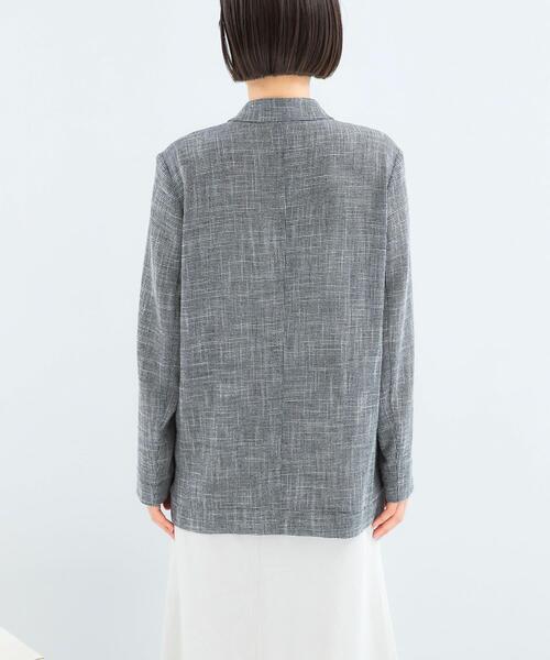 URBAN RESEARCH ROSSO WOMEN(アーバンリサーチ ロッソ)の「セミシアーカラミジャケット(その他アウター・レディース・ブラック系その他/オフホワイト・FREE)」の15枚目の写真