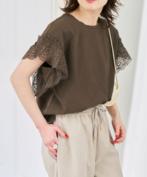 【オシャレ⭐SPICK AND SPAN 】ブラウン　カットソー Spick & Span｜スピック アンド スパンのTシャツ/カットソー（ブラウン