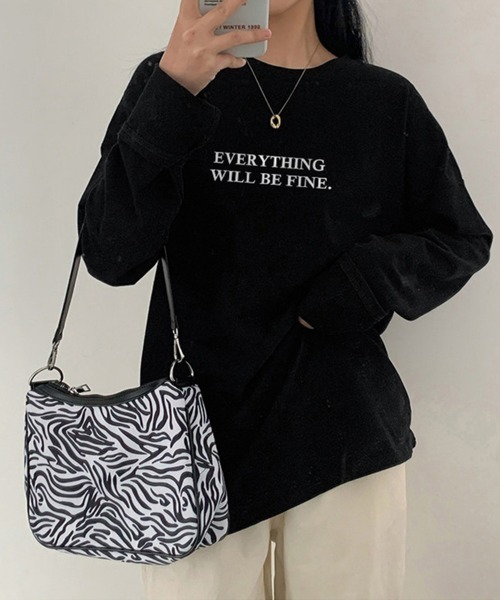 Miniministore(ミニミニストア)の「ロゴプリント長袖TシャツレディースロンT(Tシャツ/カットソー・レディース・ホワイト/ブラック・FREE)」の20枚目の写真