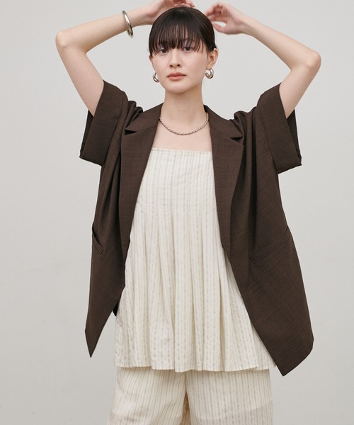 LARUTA(ラルータ)の「【LARUTA】ダブルストライプキャミ(キャミソール・レディース・ブラウン/オフホワイト・MEDIUM)」の13枚目の写真