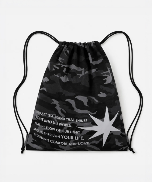 UPDRAFT(アップドラフト)の「SPARK CAMO PRINTING GYM SACK(バックパック/リュック・レディース・その他・FREE)」の1枚目の写真