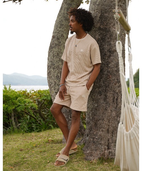 #Re:room(リルーム)の「Rrmワッフルショーツ(その他パンツ・メンズ・ベージュ/ブラック・MEDIUM/SMALL)」の3枚目の写真
