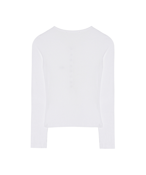 NICK&NICOLE(ニックアンドニコール)の「BUTTON HENLEY NECK TOP_IVORY(Tシャツ/カットソー・レディース・その他・FREE)」の5枚目の写真