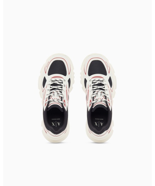 ARMANI EXCHANGE(アルマーニエクスチェンジ)の「【A|X アルマーニ エクスチェンジ】<ZOZO限定>トレイルインスパイア メッシュスニーカー(スニーカー・メンズ・オフホワイト・7.5/6.5/6/9.5/8/10/7/5.5/9)」の3枚目の写真