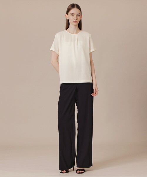 MACKINTOSH LONDON(マッキントッシュ ロンドン)の「【WEB・一部店舗限定】サッカーストレッチプルオーバー(Tシャツ/カットソー・レディース・ブルー系その他2/オフホワイト/チャコールグレー・38)」の13枚目の写真