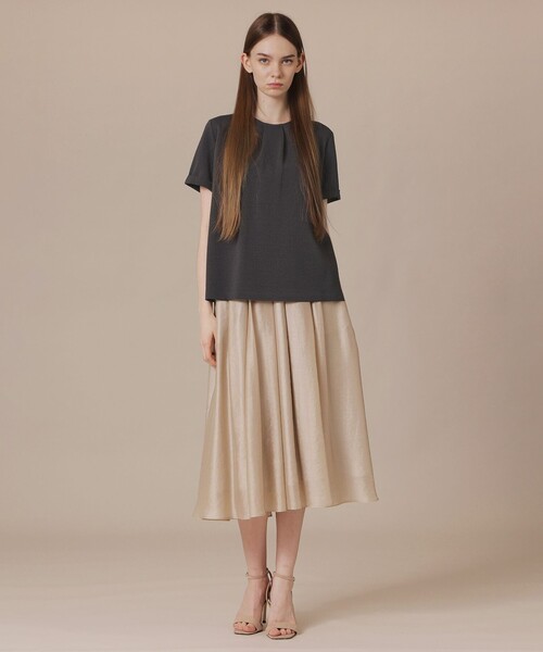 MACKINTOSH LONDON(マッキントッシュ ロンドン)の「【WEB・一部店舗限定】サッカーストレッチプルオーバー(Tシャツ/カットソー・レディース・ブルー系その他2/オフホワイト/チャコールグレー・38)」の12枚目の写真