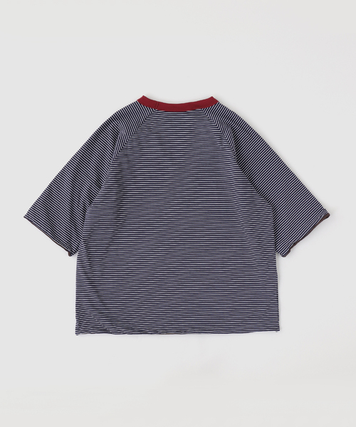 JOURNAL STANDARD(ジャーナルスタンダード)の「【FUN D】リバーシブル ボーダー Tシャツ(Tシャツ/カットソー・メンズ・グレー/ネイビー・MEDIUM/LARGE)」の3枚目の写真
