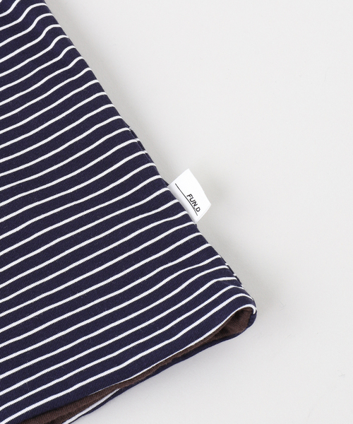 JOURNAL STANDARD(ジャーナルスタンダード)の「【FUN D】リバーシブル ボーダー Tシャツ(Tシャツ/カットソー・メンズ・グレー/ネイビー・MEDIUM/LARGE)」の4枚目の写真