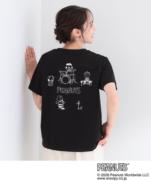 PEANUTS(ピーナッツ)の「【PEANUTS】ひんやりプリントTシャツ(Tシャツ/カットソー・レディース・ブラック系4/チャコール/ホワイト系3/ホワイト系1/チャコールグレー/ブラック系3・03/01/02/04)」の8枚目の写真