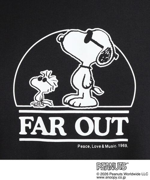 PEANUTS(ピーナッツ)の「【PEANUTS】ひんやりプリントTシャツ(Tシャツ/カットソー・レディース・ブラック系4/チャコール/ホワイト系3/ホワイト系1/チャコールグレー/ブラック系3・03/01/02/04)」の10枚目の写真