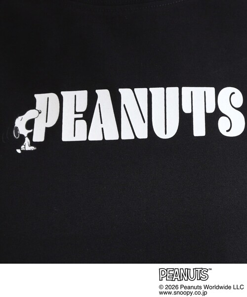 PEANUTS(ピーナッツ)の「【PEANUTS】ひんやりプリントTシャツ(Tシャツ/カットソー・レディース・ブラック系4/チャコール/ホワイト系3/ホワイト系1/チャコールグレー/ブラック系3・03/01/02/04)」の17枚目の写真