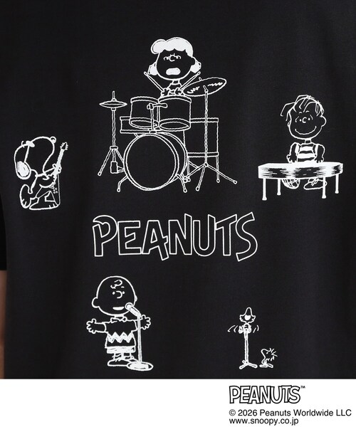 PEANUTS(ピーナッツ)の「【PEANUTS】ひんやりプリントTシャツ(Tシャツ/カットソー・レディース・ブラック系4/チャコール/ホワイト系3/ホワイト系1/チャコールグレー/ブラック系3・03/01/02/04)」の8枚目の写真