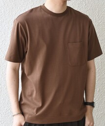SHIPS any | SHIPS any:〈接触冷感/UVカット〉ソフト スムース リラックス ポケット Tシャツ◇(Tシャツ/カットソー)