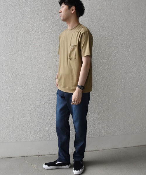 SHIPS any(シップス エニィ)の「SHIPS any:〈接触冷感/UVカット〉ソフト スムース リラックス ポケット Tシャツ◇(Tシャツ/カットソー・メンズ・ホワイト/カーキ/ブラウン/チャコールグレー・LARGE/X-LARGE/SMALL/MEDIUM)」の17枚目の写真