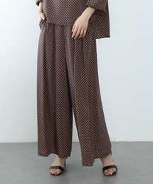 Jines（ジネス）の「ドット柄タックワイドパンツ（スラックス）」