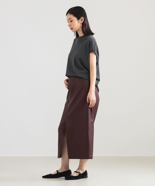 Demi-Luxe BEAMS(デミルクス ビームス)の「AK+1 / フェイクレザー スカート(スカート・レディース・ブラック/ワイン・36/38)」の15枚目の写真