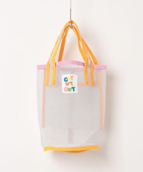 Pochi Pouch(ポチポーチ)の「Pochi Pouch/アクティブ メッシュ ビーチバッグ(ハンドバッグ・レディース・イエロー系/ブルー系/ホワイト系・FREE)」の1枚目の写真