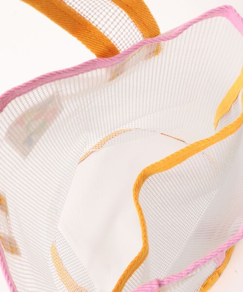 Pochi Pouch(ポチポーチ)の「Pochi Pouch/アクティブ メッシュ ビーチバッグ(ハンドバッグ・レディース・イエロー系/ブルー系/ホワイト系・FREE)」の6枚目の写真