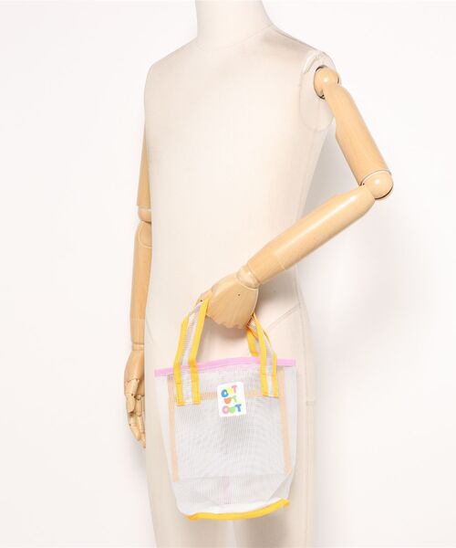 Pochi Pouch(ポチポーチ)の「Pochi Pouch/アクティブ メッシュ ビーチバッグ(ハンドバッグ・レディース・イエロー系/ブルー系/ホワイト系・FREE)」の7枚目の写真