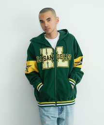 VARSITY ZIP HOODED SWEATSHIRT