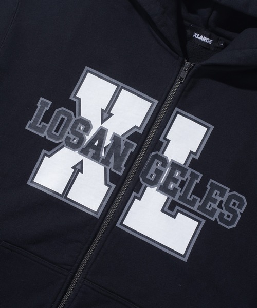 XLARGE(エクストララージ)の「VARSITY ZIP HOODED SWEATSHIRT(パーカー・メンズ・グリーン/ブラック/ブラウン・XL/L/M/S)」の5枚目の写真