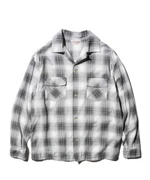 DEL MAR sportswear / PRINTED COTTON CHECK SHIRT