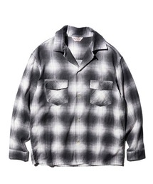 DEL MAR sportswear / PRINTED COTTON CHECK SHIRT