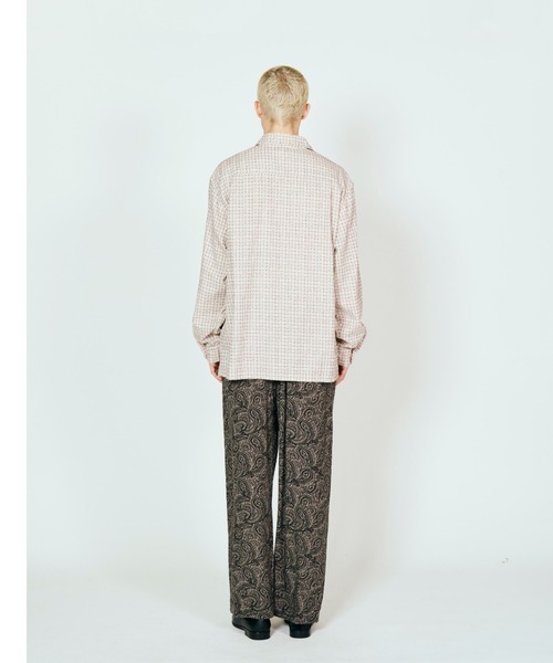 DEL MAR sportswear(デルマースポーツウェア)の「DEL MAR sportswear / PRINTED COTTON CHECK SHIRT(シャツ/ブラウス・メンズ・グレー/ホワイト/ブラック・LARGE/MEDIUM/SMALL)」の6枚目の写真