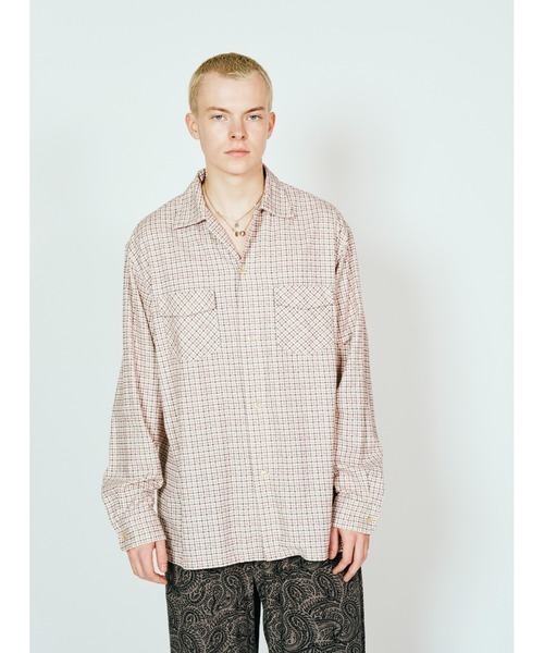 DEL MAR sportswear(デルマースポーツウェア)の「DEL MAR sportswear / PRINTED COTTON CHECK SHIRT(シャツ/ブラウス・メンズ・グレー/ホワイト/ブラック・LARGE/MEDIUM/SMALL)」の7枚目の写真