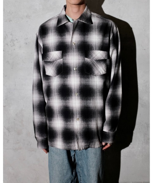 DEL MAR sportswear(デルマースポーツウェア)の「DEL MAR sportswear / PRINTED COTTON CHECK SHIRT(シャツ/ブラウス・メンズ・グレー/ホワイト/ブラック・LARGE/MEDIUM/SMALL)」の14枚目の写真