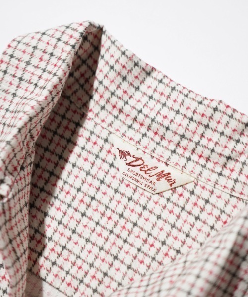 DEL MAR sportswear(デルマースポーツウェア)の「DEL MAR sportswear / PRINTED COTTON CHECK SHIRT(シャツ/ブラウス・メンズ・グレー/ホワイト/ブラック・LARGE/MEDIUM/SMALL)」の20枚目の写真