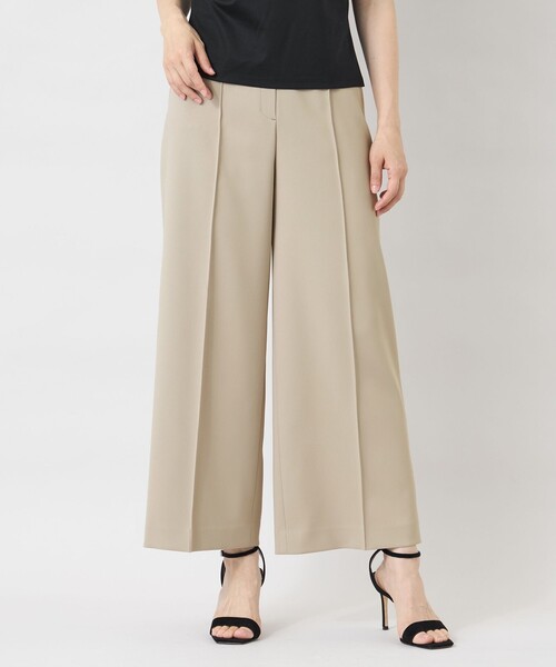 TO BE CHIC(トゥー ビー シック)の「フルダルストレッチ ワイドパンツ(その他パンツ・レディース・オフホワイト/ブラック/ベージュ・38/40)」の3枚目の写真