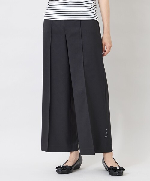 TO BE CHIC(トゥー ビー シック)の「フルダルストレッチ ワイドパンツ(その他パンツ・レディース・オフホワイト/ブラック/ベージュ・38/40)」の2枚目の写真