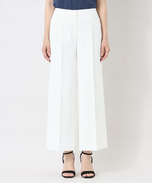 TO BE CHIC(トゥー ビー シック)の「フルダルストレッチ ワイドパンツ(その他パンツ・レディース・オフホワイト/ブラック/ベージュ・38/40)」の7枚目の写真